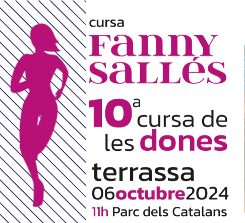 Quatre dones a l'arribada de la cursa