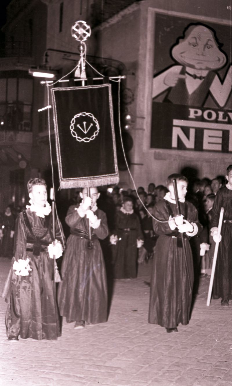 Setmana Santa, Terrassa anys 50. Fons Fotos Francino. Arxiu Municipal de Terrassa