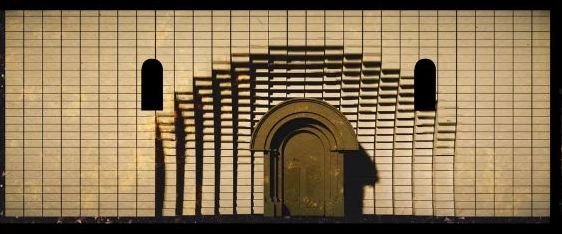 Imatge del vídeo mapping de la Seu d'Ègara