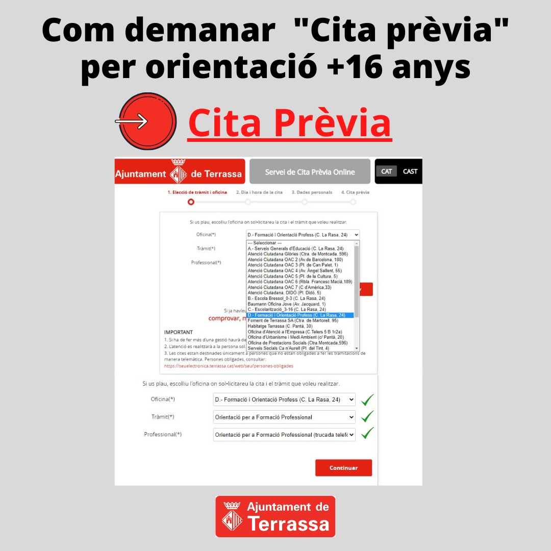 Com demanar cita prèvia 