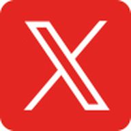 Icona de la xarxa X: una X 