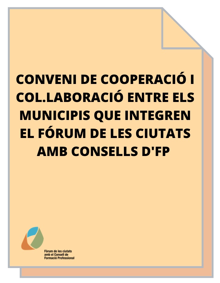 Conveni col.laboració ciutats amb Consell FP 