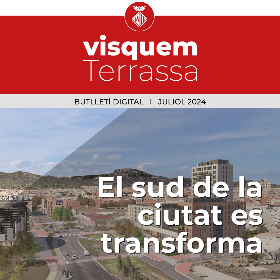 Portada del visquem digital juliol 2024 amb imatge virtual del sud de la Rambla reformada