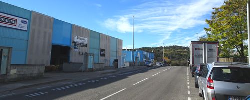 Detall d'un polígon industrial de Terrassa