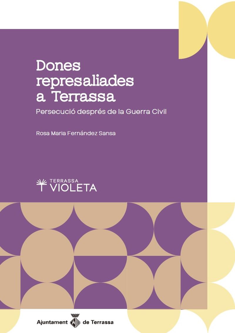 Portada llibre, fons violeta amb el títol 
