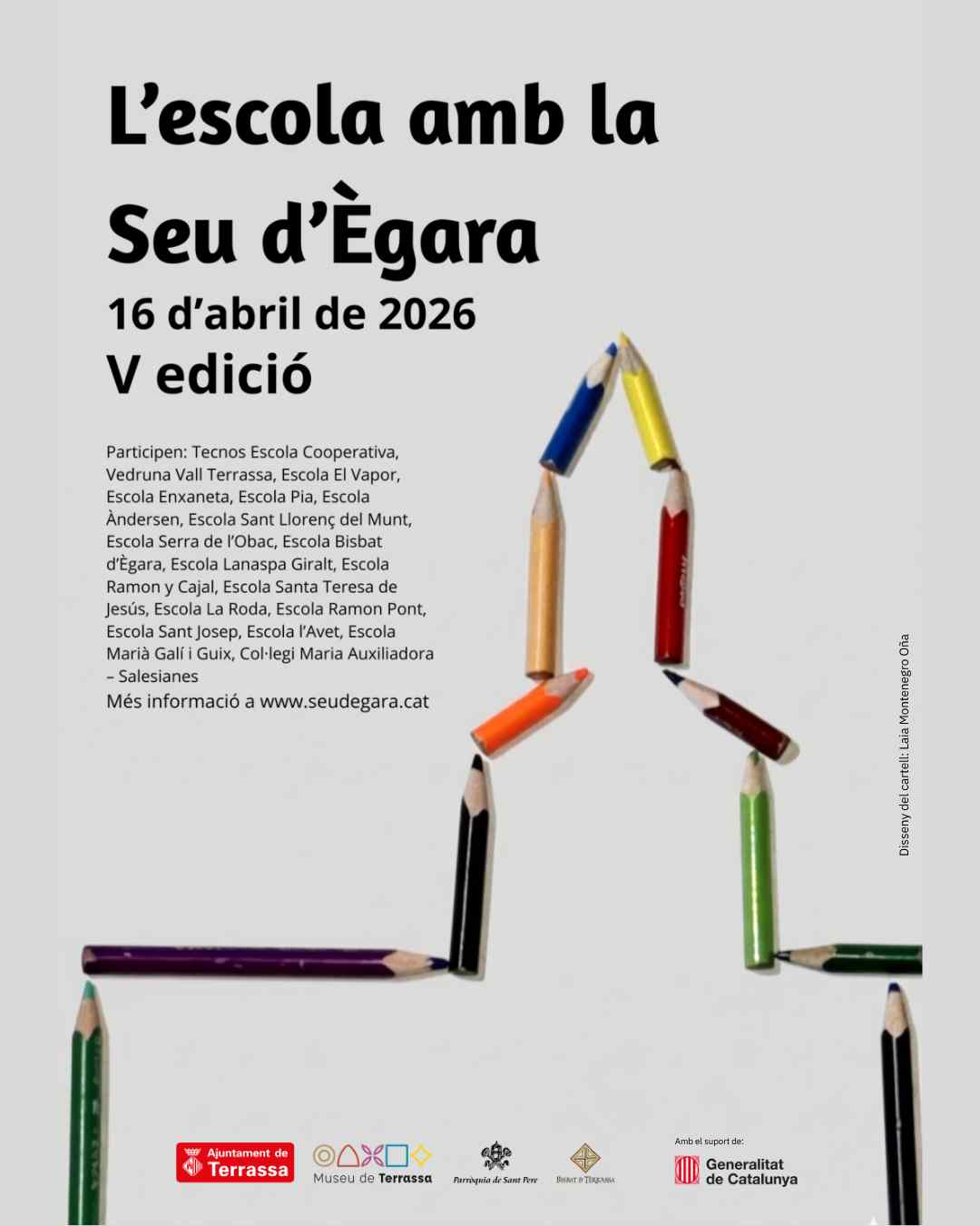 cartell L'escola amb la Seu d'Ègara