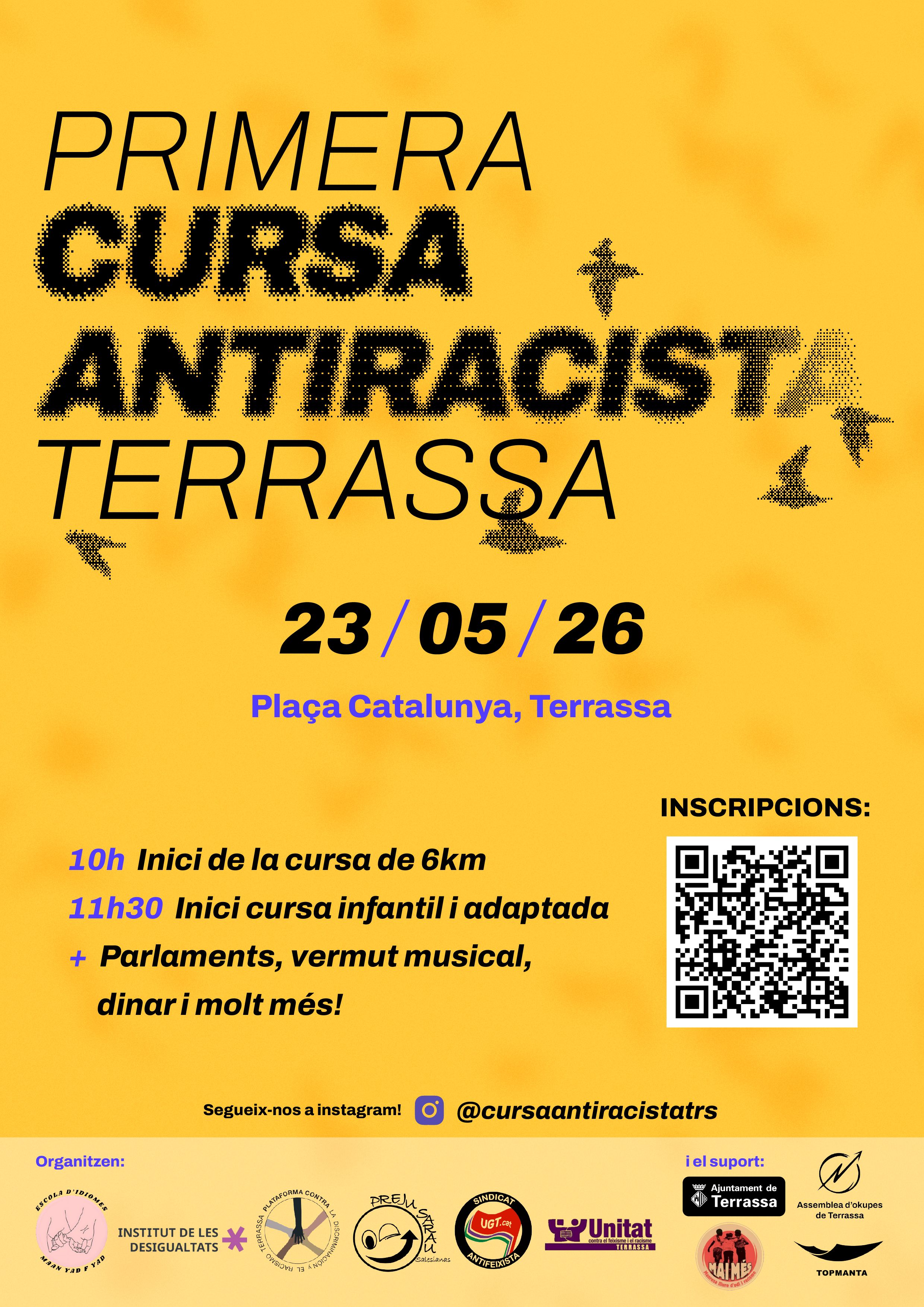 Cartell on s'anuncia la cursa