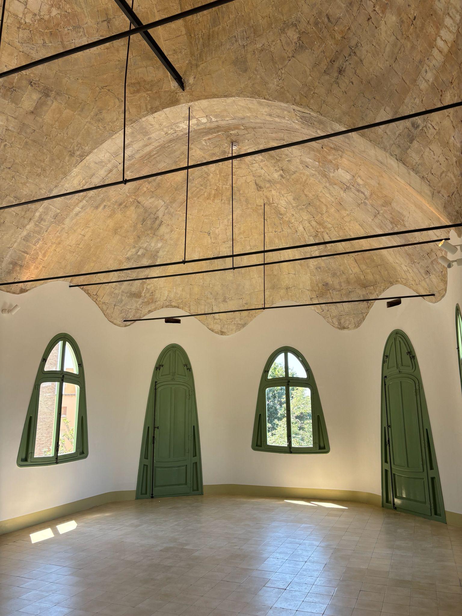 Detall coberta des de l'interior
